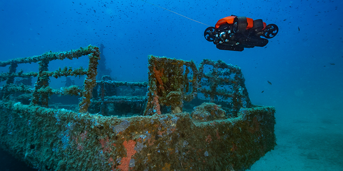 FUSION ROV with Shipwreck in AUV mode